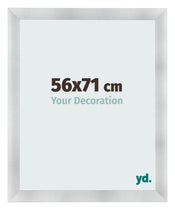Photo Frame 56x71cm Aluminum Brushed MDF Pisa Front Size | Yourdecoration.com