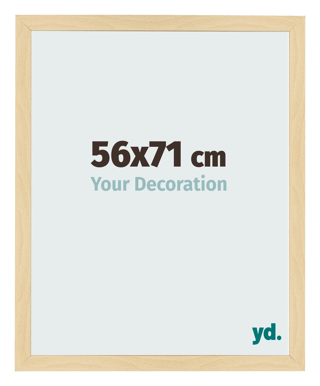 Photo Frame 56x71cm Beech Design MDF Bologna Front Size | Yourdecoration.com
