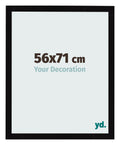 Photo Frame 56x71cm Black High Gloss MDF Bologna Front Size | Yourdecoration.com