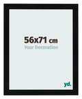 Photo Frame 56x71cm Black Silver Polished MDF Pisa Front Size | Yourdecoration.com