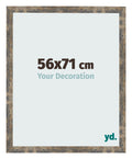 Photo Frame 56x71cm Blue Gold Melange MDF Bologna Front Size | Yourdecoration.com