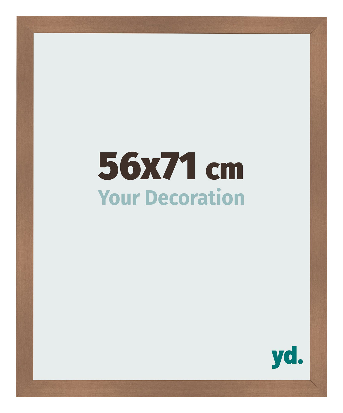 Photo Frame 56x71cm Copper Design MDF Bologna Front Size | Yourdecoration.com
