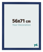 Photo Frame 56x71cm Dark Blue Swept MDF Bologna Front Size | Yourdecoration.com