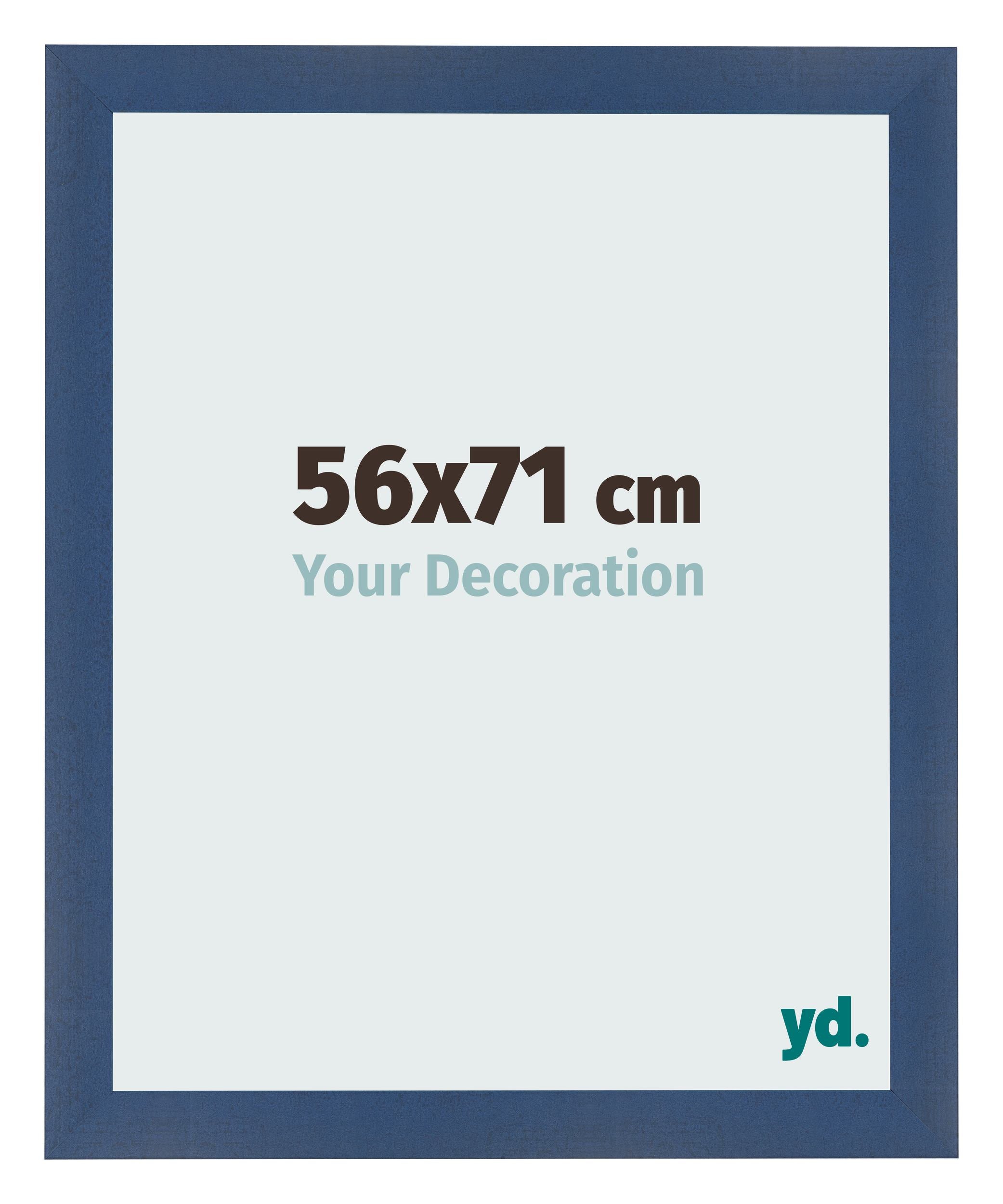 Photo Frame 56x71cm Dark Blue Swept MDF Pisa Front Size | Yourdecoration.com
