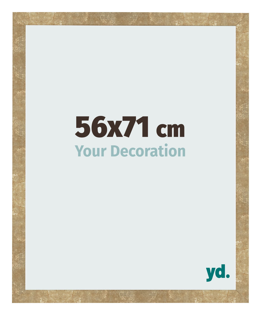 Photo Frame 56x71cm Gold Antique MDF Bologna Front Size | Yourdecoration.com