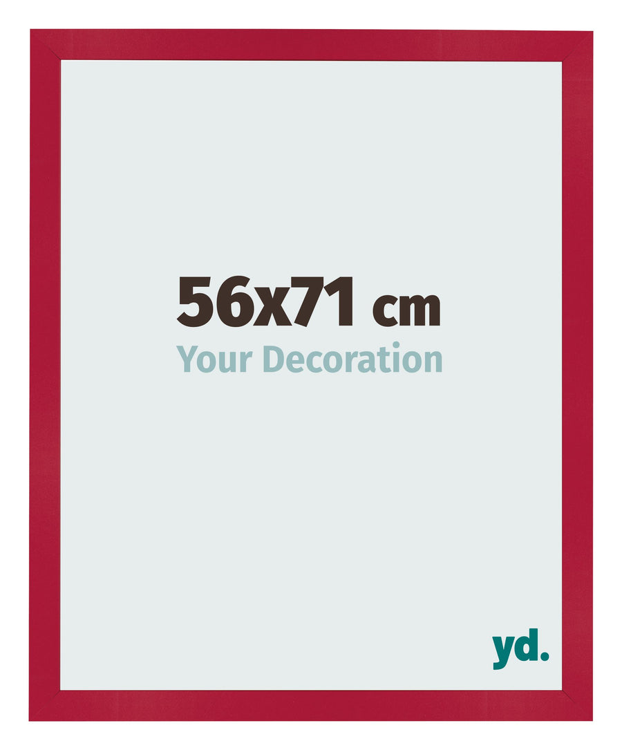 Photo Frame 56x71cm Red MDF Bologna Front Size | Yourdecoration.com