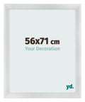Photo Frame 56x71cm Silver Black Swept MDF Pisa Front Size | Yourdecoration.com