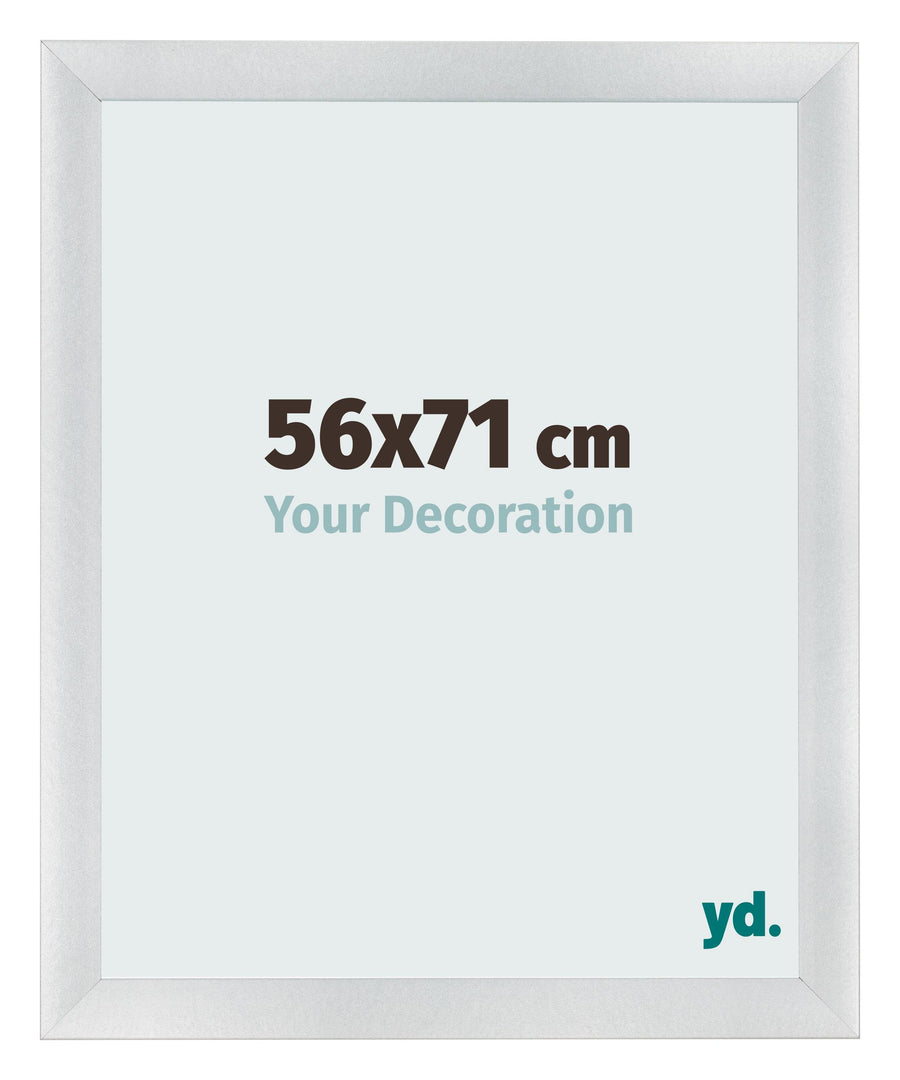 Photo Frame 56x71cm Silver Black Swept MDF Pisa Front Size | Yourdecoration.com