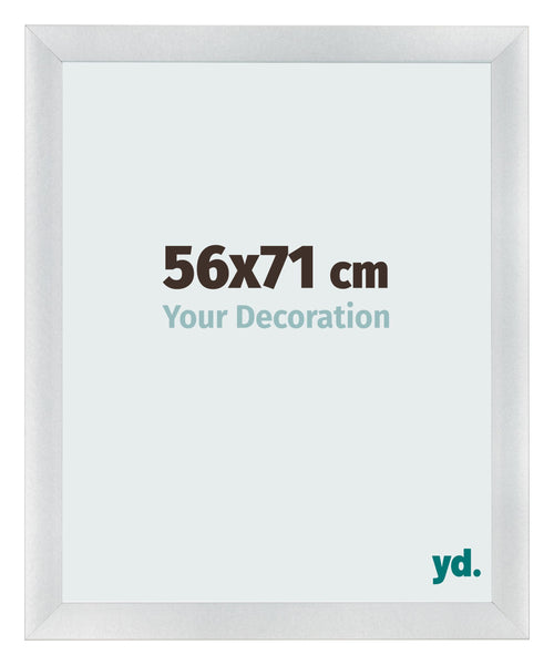 Photo Frame 56x71cm Silver Black Swept MDF Pisa Front Size | Yourdecoration.com