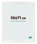 Photo Frame 56x71cm White Vintage MDF Pisa Front Size | Yourdecoration.com