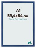 Photo Frame 59 4x84 cm A1 Dark Blue MDF Bologna Front Size | Yourdecoration.com