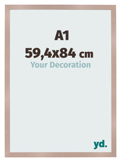 Photo Frame 59 4x84 cm A1 Dusty Pink MDF Bologna Front Size | Yourdecoration.com