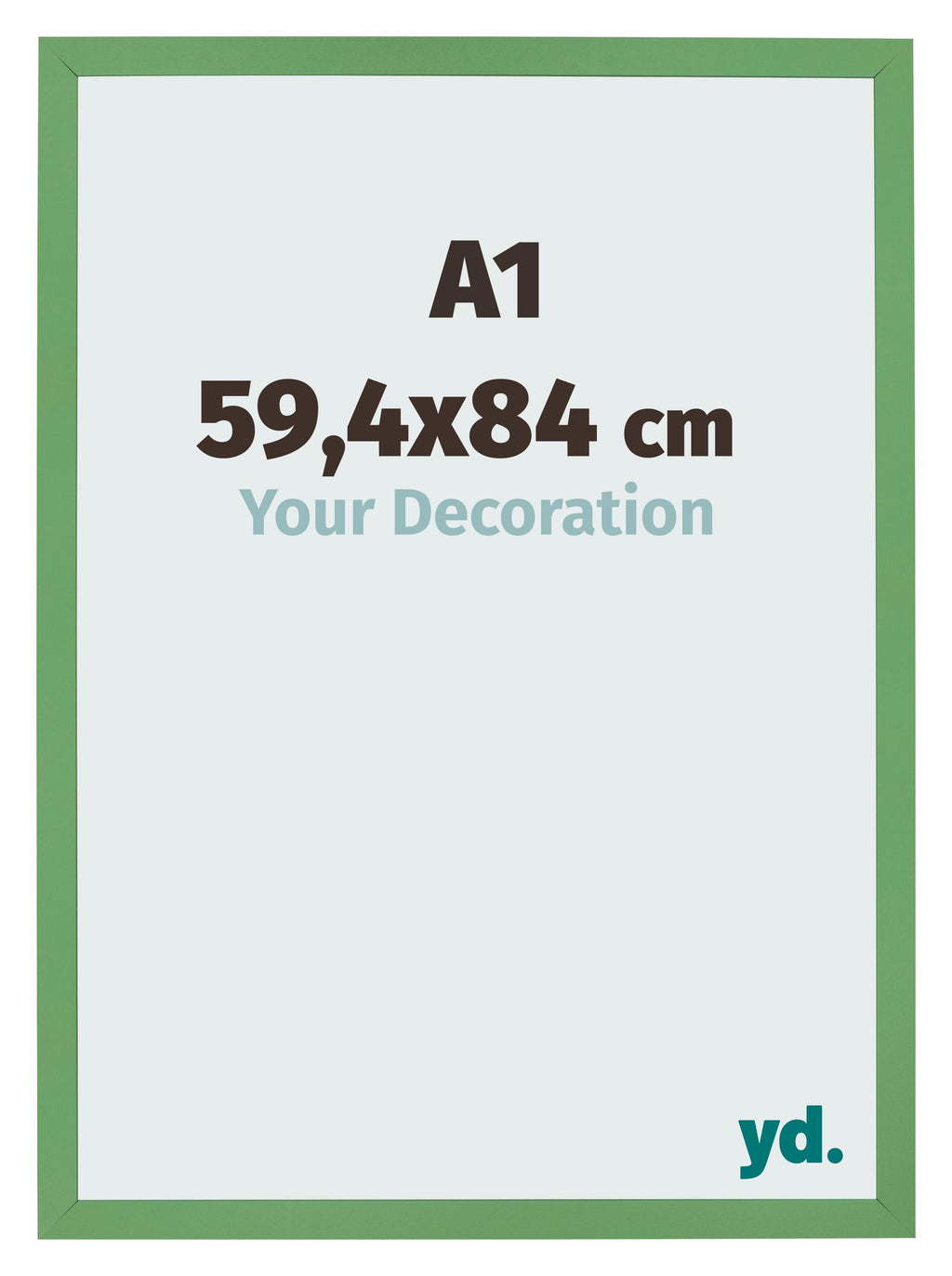 Photo Frame 59 4x84 cm A1 Green MDF Bologna Front Size | Yourdecoration.com