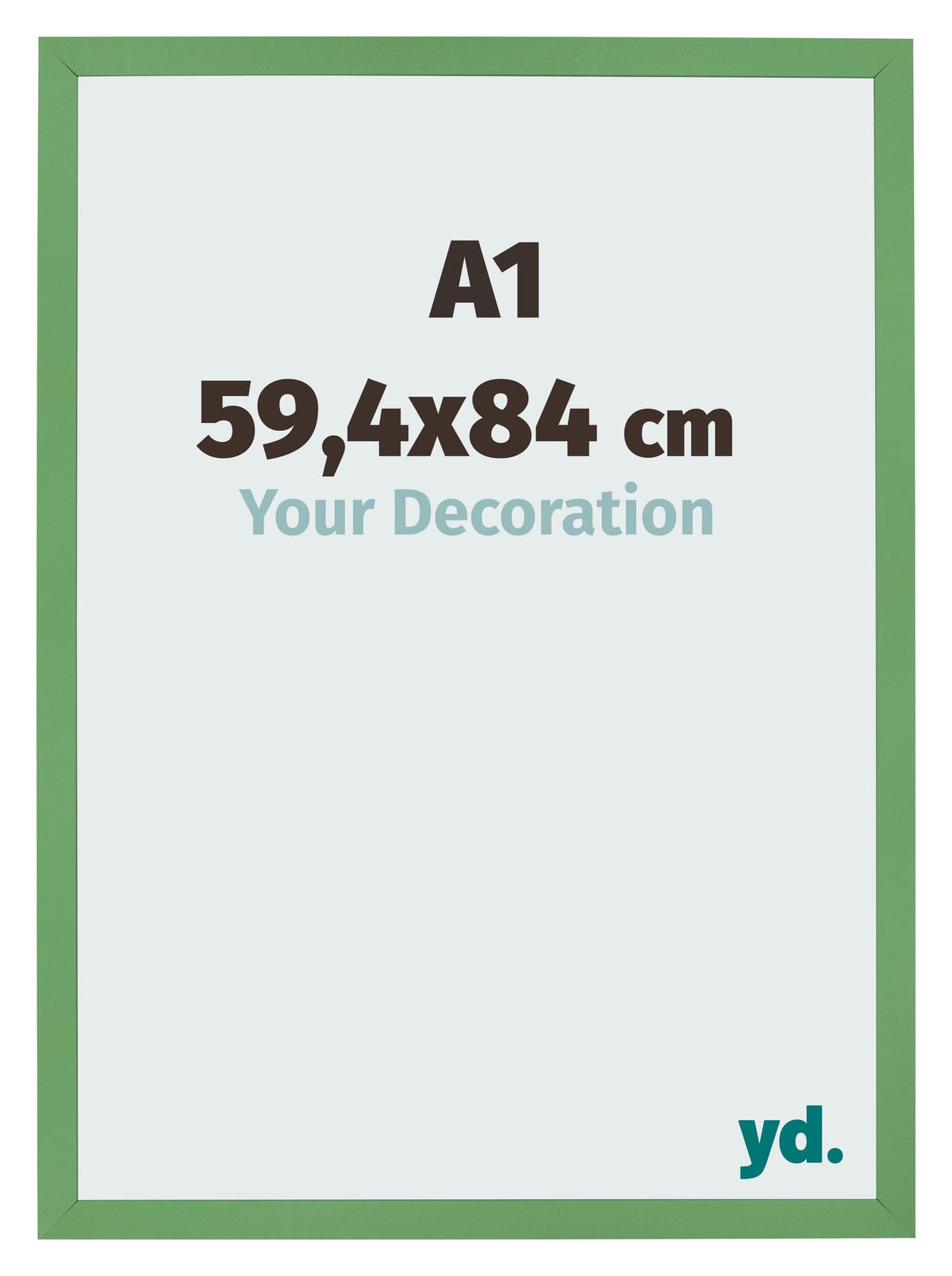 Photo Frame 59 4x84 cm A1 Green MDF Bologna Front Size | Yourdecoration.com