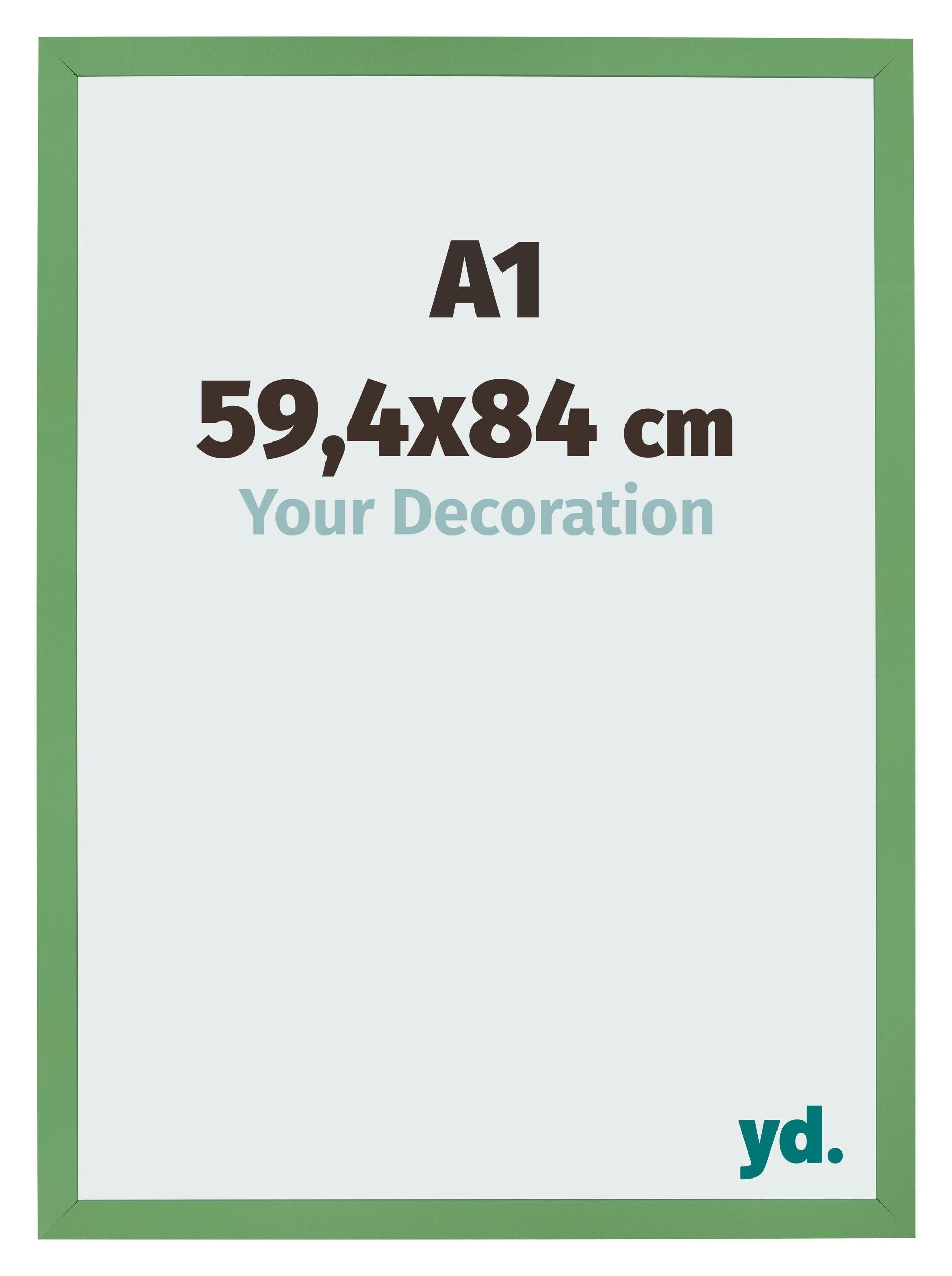 Photo Frame 59 4x84 cm A1 Green MDF Bologna Front Size | Yourdecoration.com