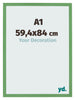 Photo Frame 59 4x84 cm A1 Green MDF Bologna Front Size | Yourdecoration.com