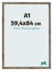 Photo Frame 59 4x84 cm A1 Metal Vintage MDF Bologna Front Size | Yourdecoration.com