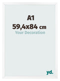 Photo Frame 59 4x84 cm A1 White Matte MDF Bologna Front Size | Yourdecoration.com