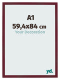Photo Frame 59 4x84 cm A1 Wine Red Swept MDF Bologna Front Size | Yourdecoration.com