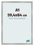 Photo Frame 59 4x84cm A1 Aluminum Brushed MDF Bologna Front Size | Yourdecoration.com