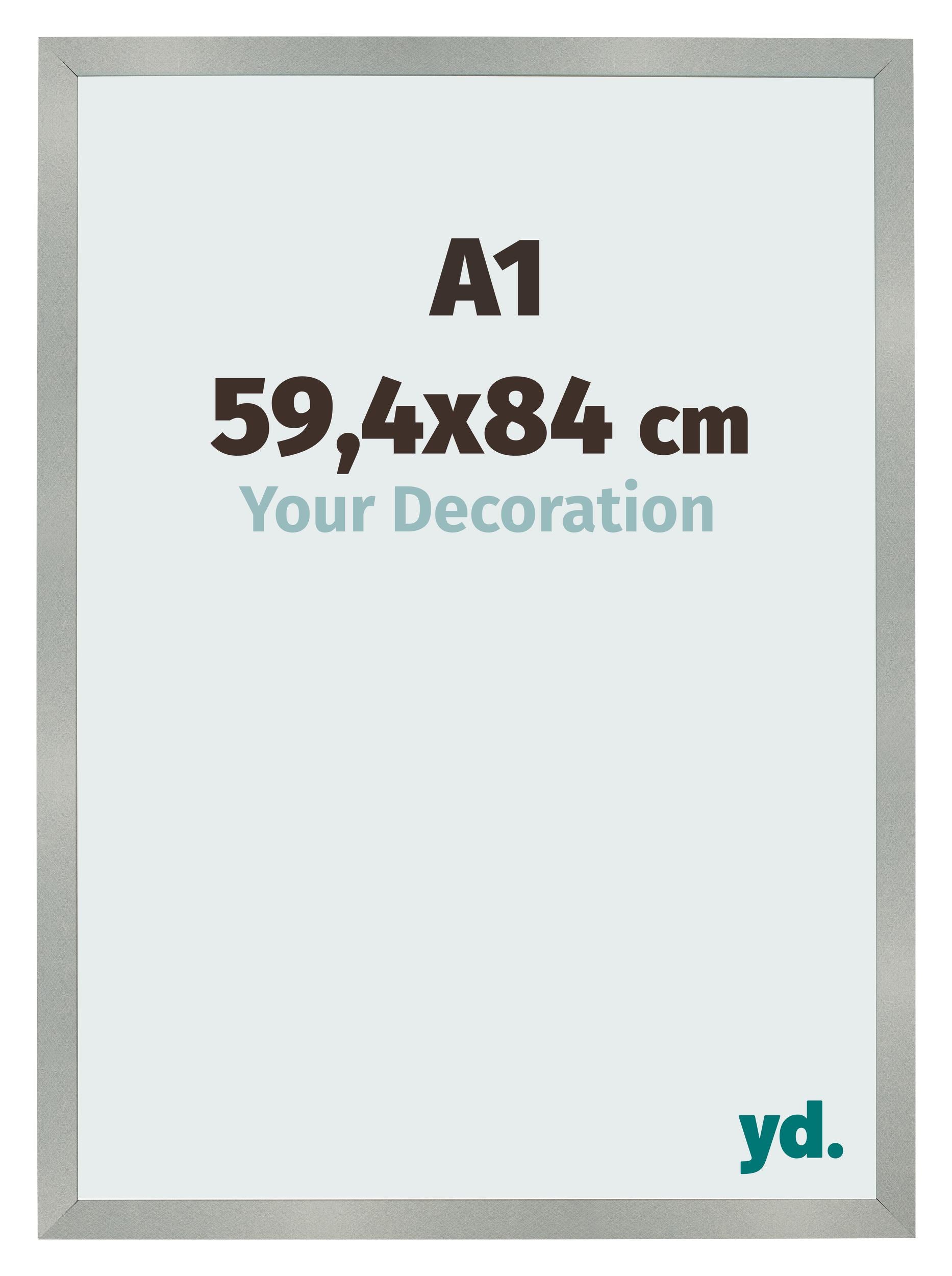 Photo Frame 59 4x84cm A1 Aluminum Brushed MDF Bologna Front Size | Yourdecoration.com