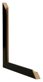 Photo Frame 59 4x84cm A1 Black High Gloss MDF Bologna Detail Intersection | Yourdecoration.com