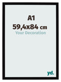 Photo Frame 59 4x84cm A1 Black High Gloss MDF Bologna Front Size | Yourdecoration.com