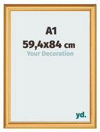 Photo Frame 59 4x84cm A1 Gold Matte MDF Lazio Front Size | Yourdecoration.com