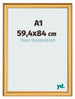 Photo Frame 59 4x84cm A1 Gold Matte MDF Lazio Front Size | Yourdecoration.com