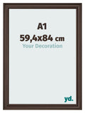 Photo Frame 59 4x84cm A1 Oak Dark MDF Lazio Front Size | Yourdecoration.com