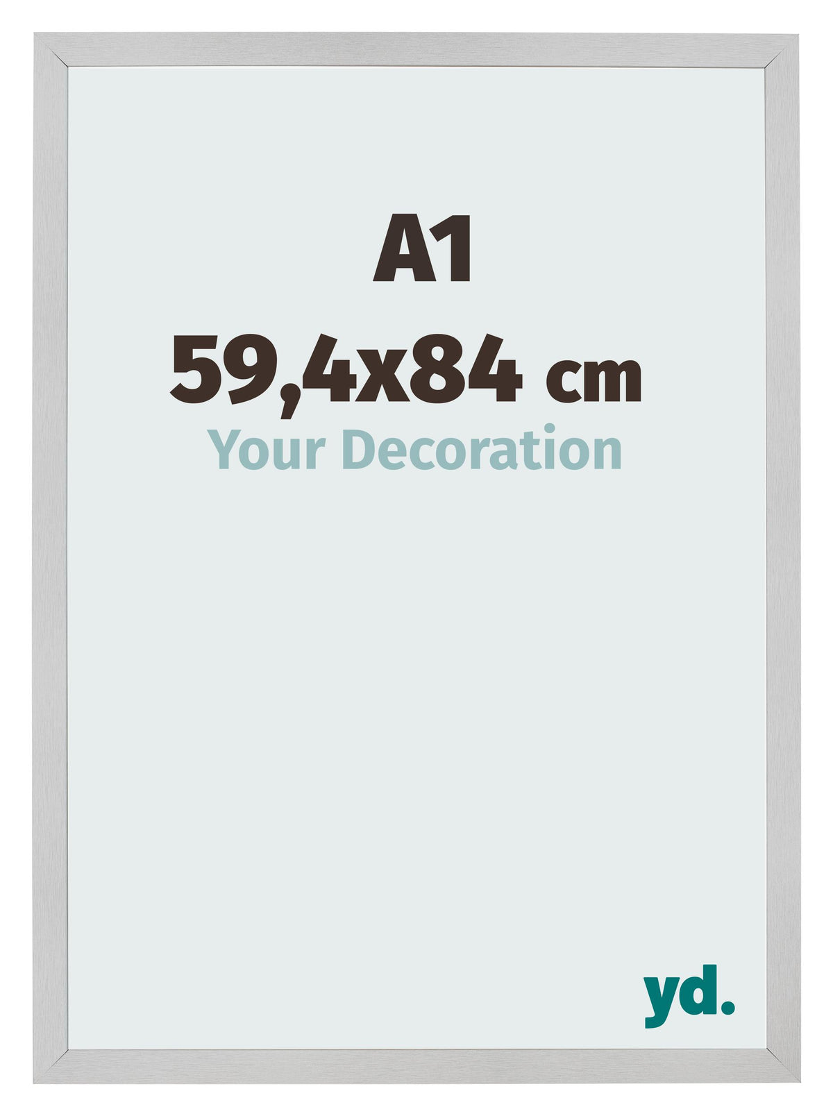 Photo Frame 59 4x84cm A1 Stainless Steel MDF Bologna Front Size | Yourdecoration.com