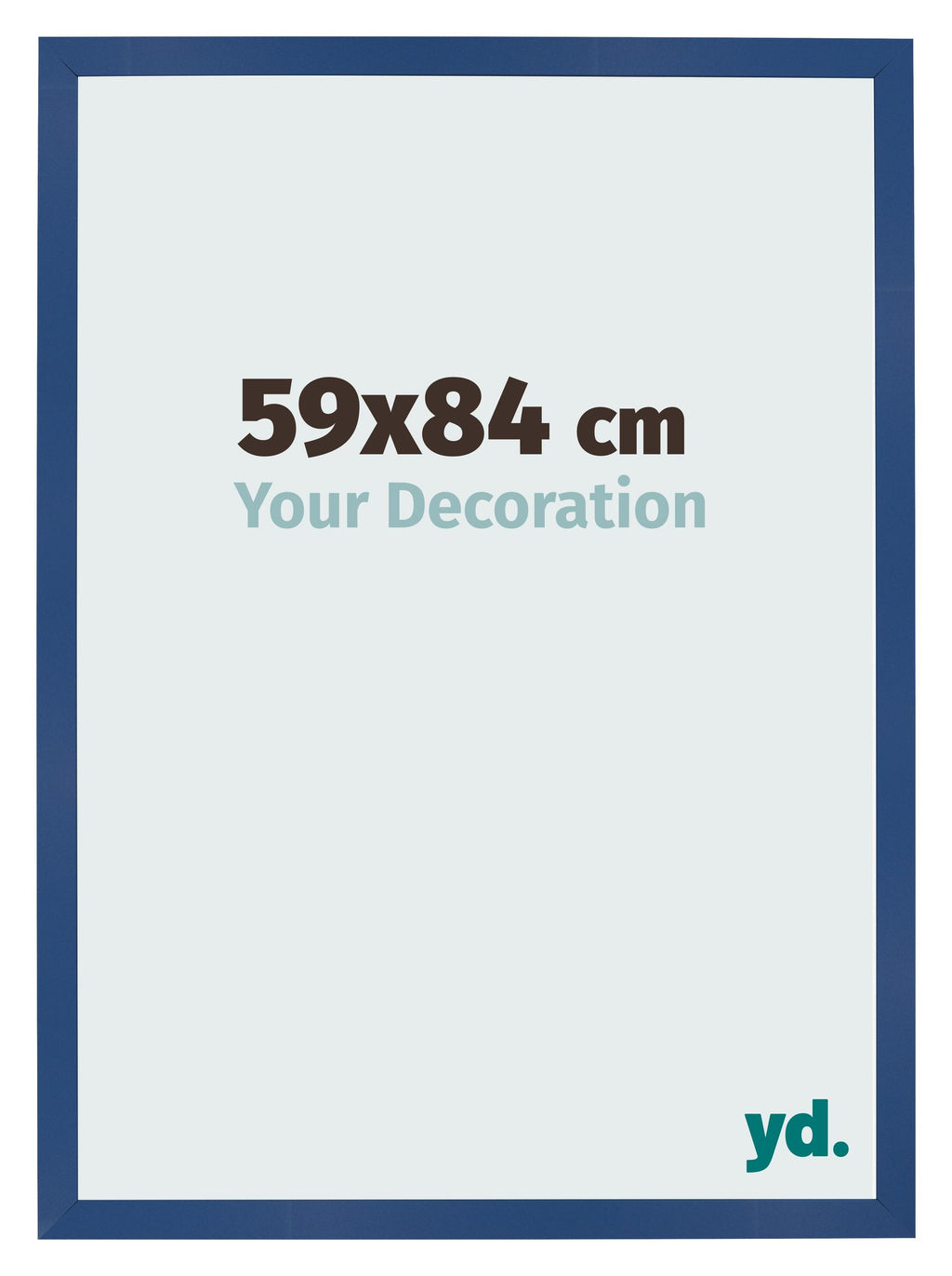 Photo Frame 59x84 cm Dark Blue MDF Bologna Front Size | Yourdecoration.com