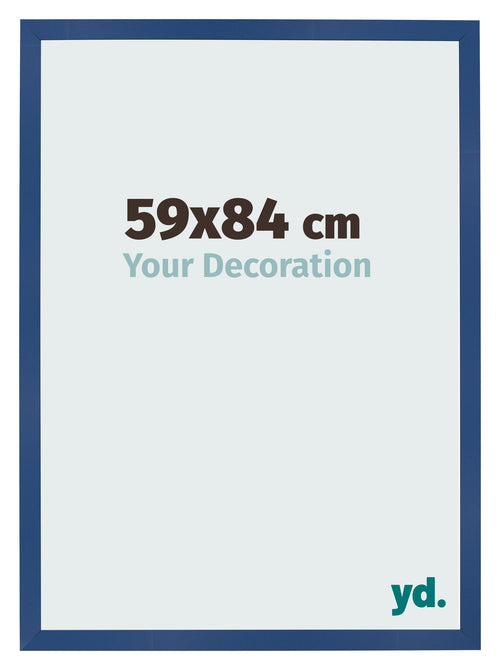 Photo Frame 59x84 cm Dark Blue MDF Bologna Front Size | Yourdecoration.com
