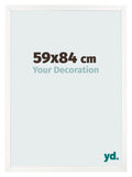 Photo Frame 59x84 cm White High Gloss MDF Bologna Front Size | Yourdecoration.com