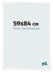 Photo Frame 59x84 cm White High Gloss MDF Bologna Front Size | Yourdecoration.com
