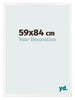 Photo Frame 59x84 cm White High Gloss MDF Bologna Front Size | Yourdecoration.com