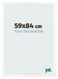 Photo Frame 59x84 cm White Matte MDF Bologna Front Size | Yourdecoration.com