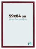 Photo Frame 59x84 cm Wine Red Swept MDF Bologna Front Size | Yourdecoration.com