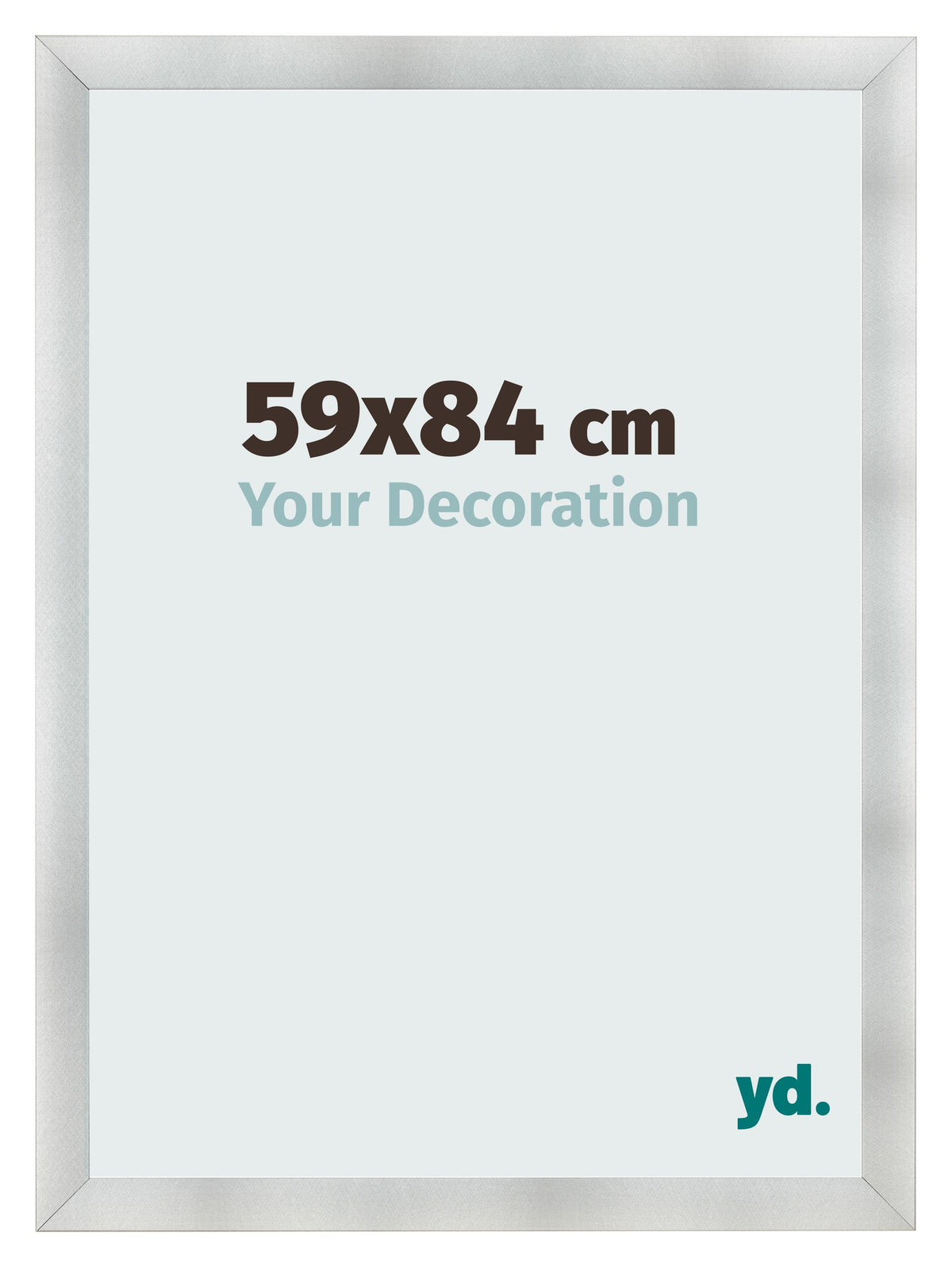 Photo Frame 59x84cm Aluminum Brushed MDF Pisa Front Size | Yourdecoration.com
