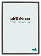Photo Frame 59x84cm Anthracite MDF Bologna Front Size | Yourdecoration.com