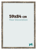 Photo Frame 59x84cm Blue Gold Melange MDF Bologna Front Size | Yourdecoration.com