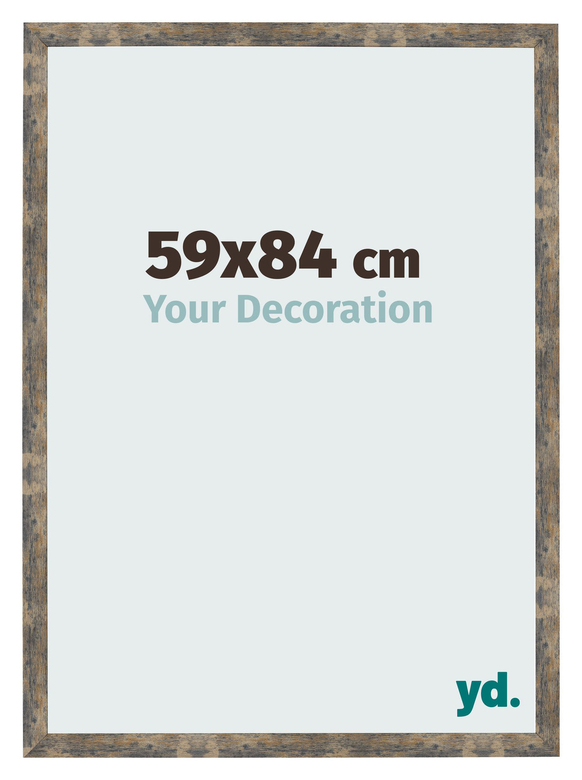 Photo Frame 59x84cm Blue Gold Melange MDF Bologna Front Size | Yourdecoration.com