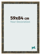Photo Frame 59x84cm Blue Gold Melange MDF Pisa Front Size | Yourdecoration.com