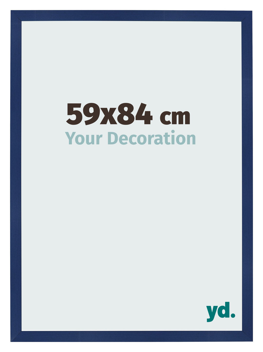 Photo Frame 59x84cm Dark Blue Swept MDF Bologna Front Size | Yourdecoration.com