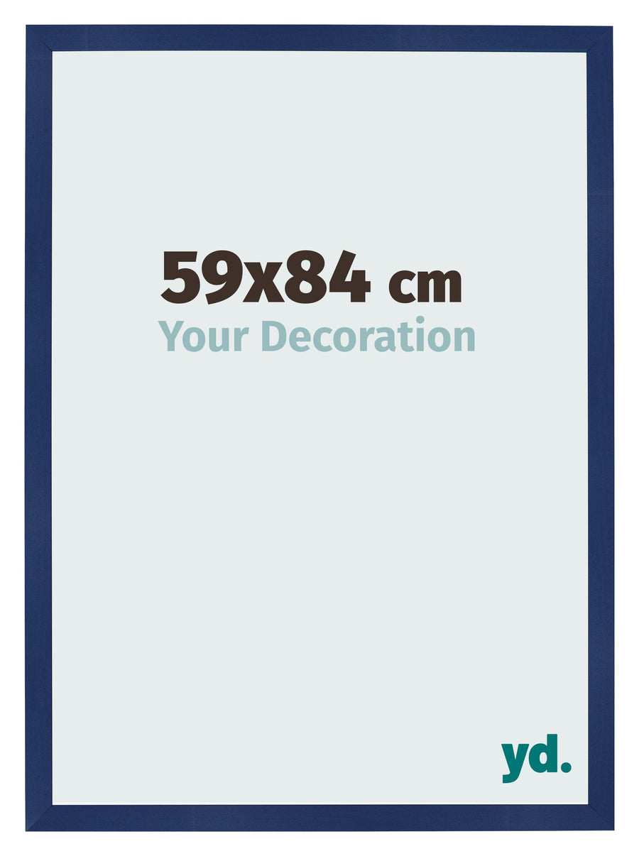 Photo Frame 59x84cm Dark Blue Swept MDF Bologna Front Size | Yourdecoration.com