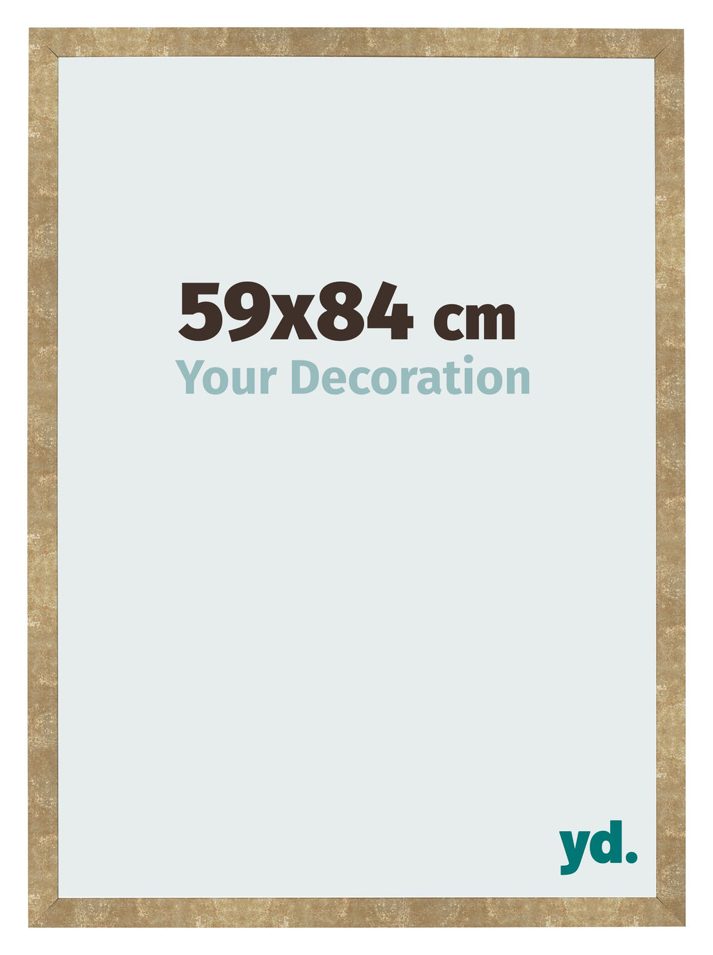 Photo Frame 59x84cm Gold Antique MDF Bologna Front Size | Yourdecoration.com