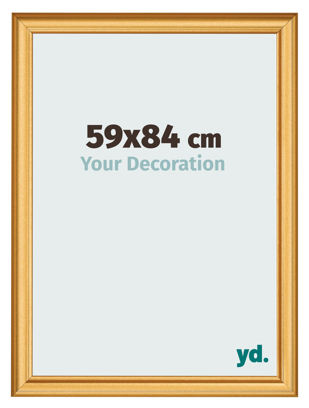 Photo Frame 59x84cm Gold Matte MDF Lazio Front Size | Yourdecoration.com