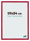Photo Frame 59x84cm Red MDF Bologna Front Size | Yourdecoration.com