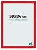 Photo Frame 59x84cm Red MDF Pisa Front Size | Yourdecoration.com