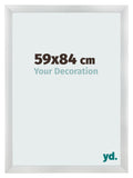 Photo Frame 59x84cm Silver Black Swept MDF Pisa Front Size | Yourdecoration.com